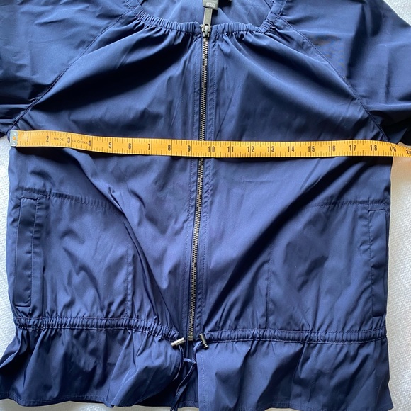 Halogen Women’s Jacket / Peacoat w/ Front Zipper, Drawstring at Waist, Navy, Sm - Picture 10 of 10